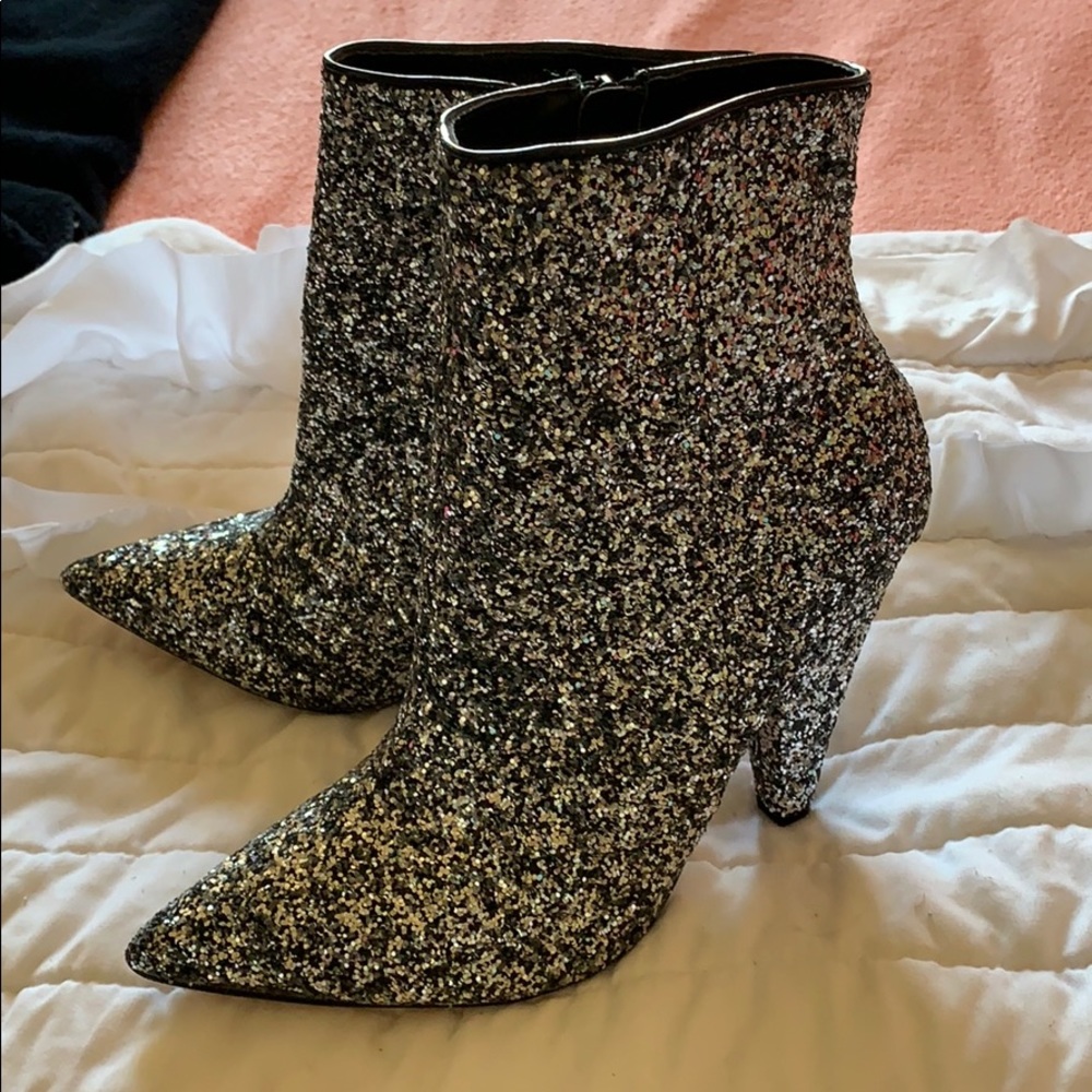 ASOS Glitter Ankle Boots size 8 never worn